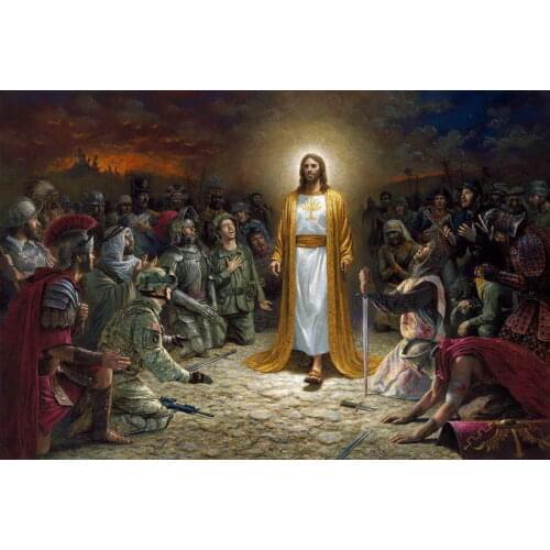 Modern Home Decor New Vintage Jesus Christ Peace Is Coming Oil Painting Picture Printed On Canvas