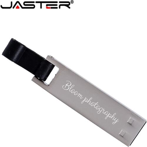 JASTER USB 2.0 Custom LOGO Metal USB Flash Drive 4GB 8GB 16GB 32GB 64GB 128GB Pendrive Memory Stick Free Shipping