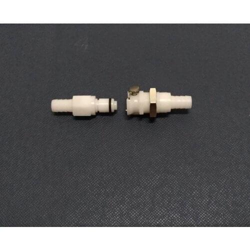 1pcs 3/8'' CPC Quick-Disconnect Tube Coupling Through-Wall Socket with Valve