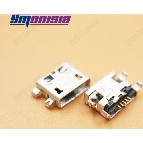 Smonisia 100pcs Replacement Micro USB Power Charging Jack Socket Port for Xiao MI Note 4G/3G USB Connector