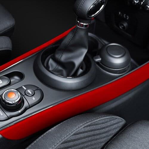 2Pcs Suede Car Center Control Gear Shift Side Frame Cover Trim Sticker Fit For BMW MINI 2018-2020 F60