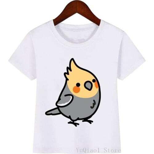 2020 childrens clothing girls boys t-shirt cute bird print tshirt camisetas 2-15 years kawaii kids clothes harajuku shirt tops