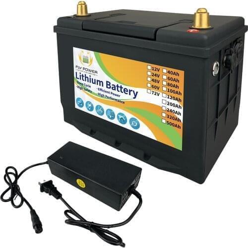 12V 40Ah LiFePO4 Battery 480Wh Built-in BMS Lithium iron Phosphate For RV Campers Golf Cart Solar Energy