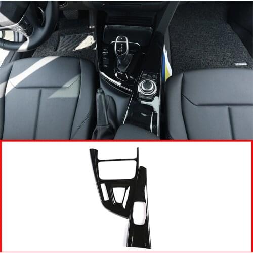 For BMW 3 Series F30 F35 320li 2013-2017 ABS Oak wood grain/Black Central Control Gear Shift Panel Trim Interior Car Accessories