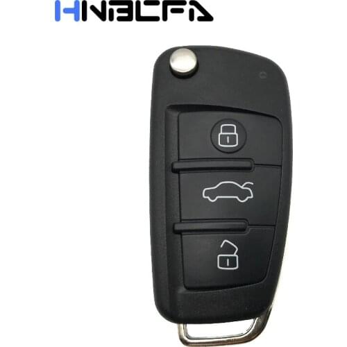 3 Buttons Flip Car Key Remote Folding Key Cover Shell For Audi A6 A6L Q7 A2 A3 A4 A8 TT 2008 2009 2010 2011