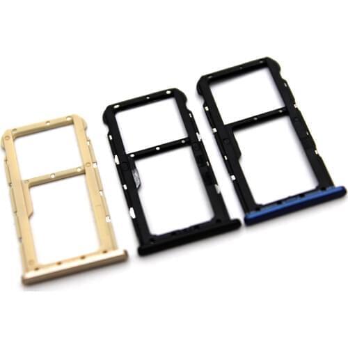 Nano SIM/ Micro SIM Card Tray Holder Micro SD Card Slot Holder Adapter for Huawei G10 Honor 9i Nova 2i mate 10 lite maimang 6