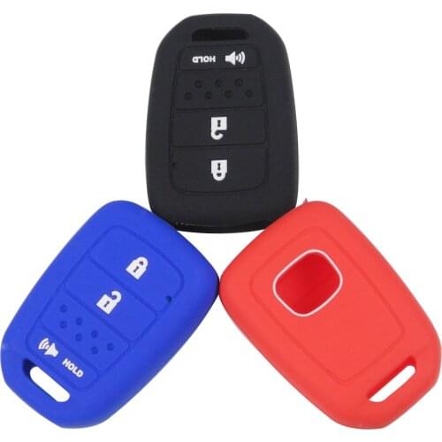 Kutery 3 Buttons Skin Silicone Car Remote Key Cover Case For HONDA HR-V Accord Crosstour CR-V
