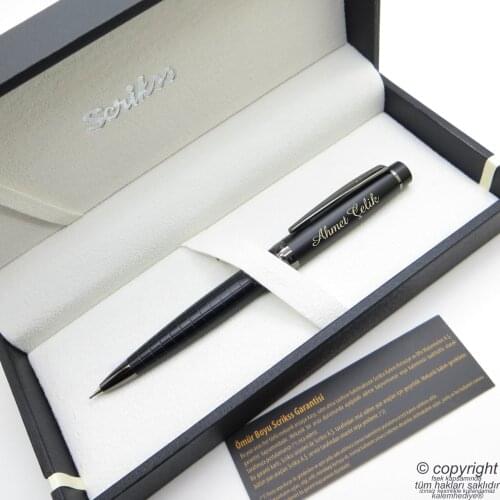 Scrikss 38 Matte Black Versatil Pen | Scrikss Pen | İsme Special Pen | Gift Pen