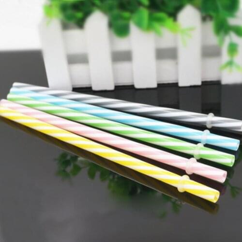 Reusable Silicone Drinking Straws Extra Long Flexible Straws for Tumbler Bar Party Straws