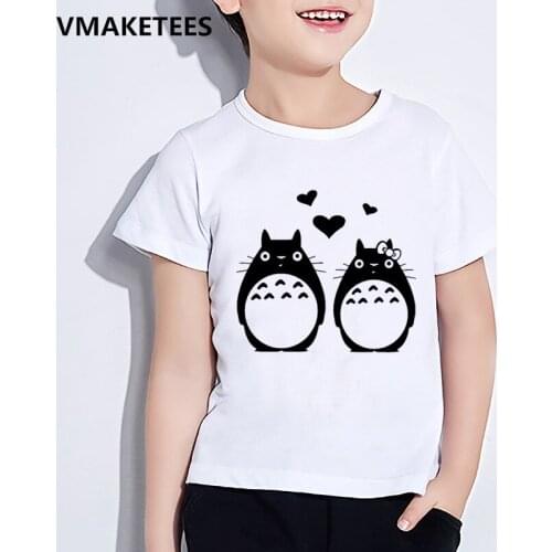 My Neighbor Totoro Cartoon Boys Girls T-Shirt Print 2021 Fashion Clothing Casual Top Summer Funny T Shirt For Children,YKP077