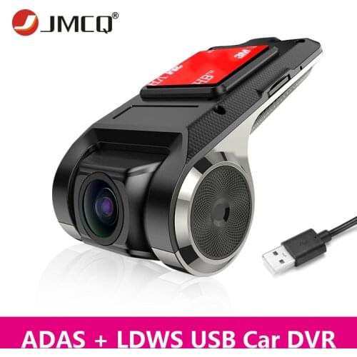 JMCQ USB DVR For Android 8.0 Multimedia player with ADAS NO Rear camera G-sensor Cycle Recording Motion Detection with TF Card