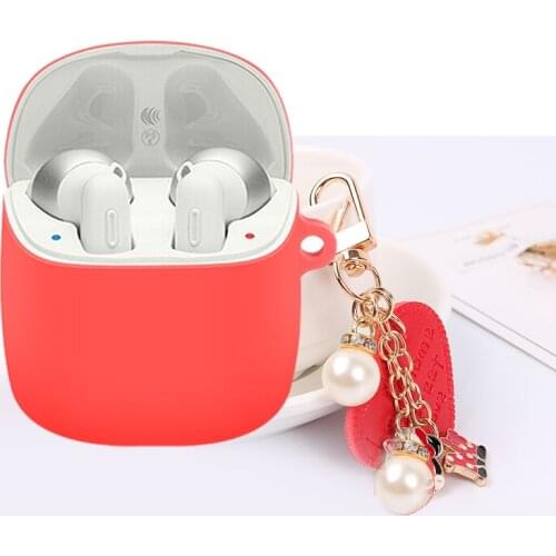 Soft Cover for JBL Tune 220 Case cute Love heart cartoon Keyring Silicone Wireless Bluetooth Earphones case for JBL T220 225