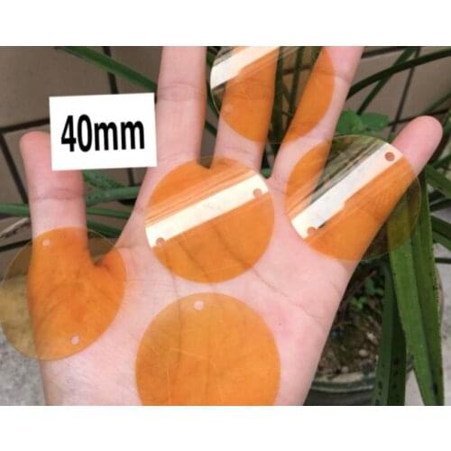 Sewing supplie DIY slice 40mm round edge hole grass green sequins Latin Dance Dress Accessories edge space sequins