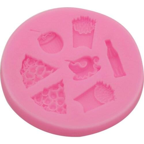 Hamburg cake silicone mold DIY baking decoration 15-410
