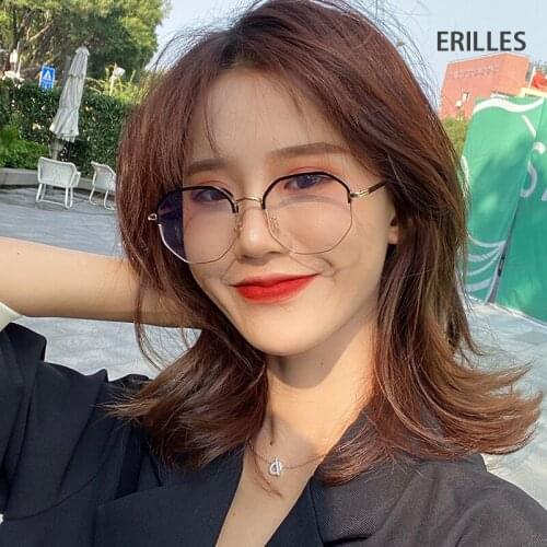 Metal Frame Myopia Glases Women Anti Blue Light Myopic Eyeglasses Fashion Ultralight Short-sighted Eyewear For Students Glasses