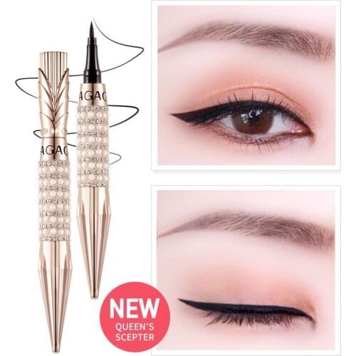 Diamond Black Fine Eyeliner Liquid Pen Waterproof LongLasting Quick Drying Smooth Makeup Beauty Matte Eyeliner Eye Pencil