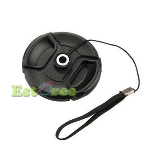 2 in1 Lens Cover Cap Keeper Holder +Snap-on Front 43 49 52 55 58 62 67 72 77 82mm Lens Cap cover For
