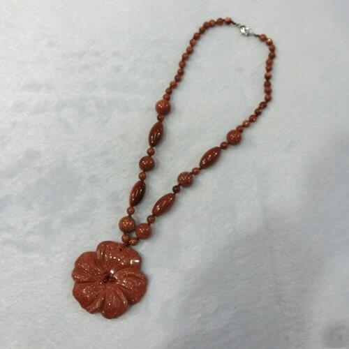 6pcs Boho Necklace Natural Quartz Golden Stone Carve Flower Agates Beads Hand Knot Rope Accessories Necklaces For Women Free