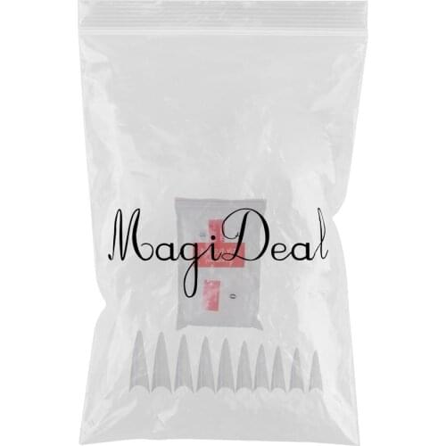 600PCS/Box Extra Long Stiletto Salon False Acrylic Half Cover Fake Nail Tips