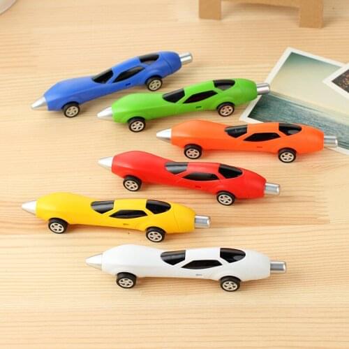 Free shipping 30pcs/lot car bus style ballpoint pen creative stationery promotion children boy gift school office prize