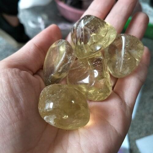 Large 5 pieces natural citrine quartz crystal stones