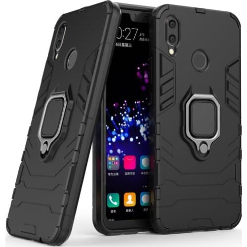 Armor Shockproof Ring Holder Case For Huawei Nova3 Nova3i Hard PC Soft TPU Hybrid Rugged Back Cover