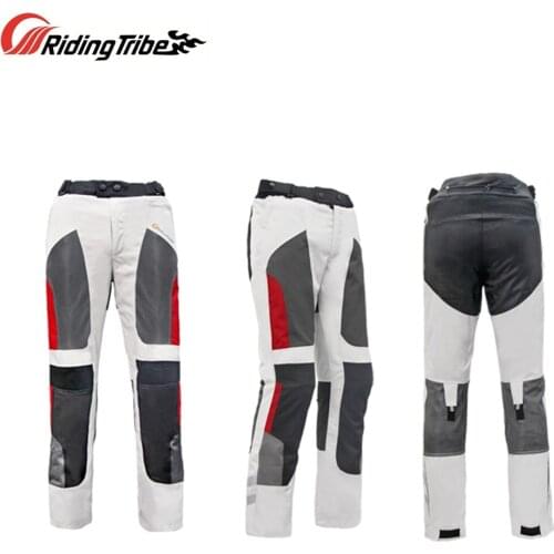 Men Motorcycle Pants Summer Winter Waterproof Motocross Professional Protective Trousers with Anti Collision Kneepads HP-12