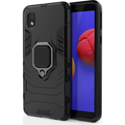 For Samsung Galaxy A01 Core Luxury Ring Back Cover Stand Armor ShockProof Case For Samsung M01 Core A 01 M 01 Phone Case