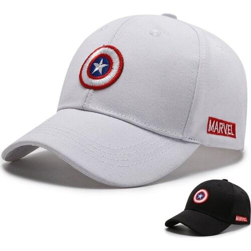 Disney Avengers Childrens Hat Mens Spring New Captain America Womens Sports Baseball Cap Sunscreen Embroidered Outdoor Cap