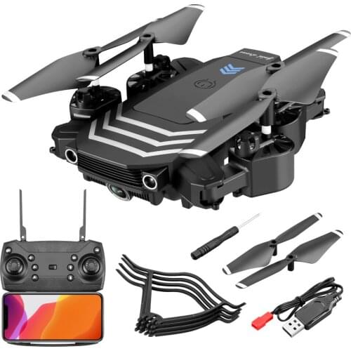 RC Drone WIFI FPV With 4K HD Dual Camera Hight Hold Mode One Key Return Foldable Arm Quadcopter Drone Kit For Boys Gift Toys