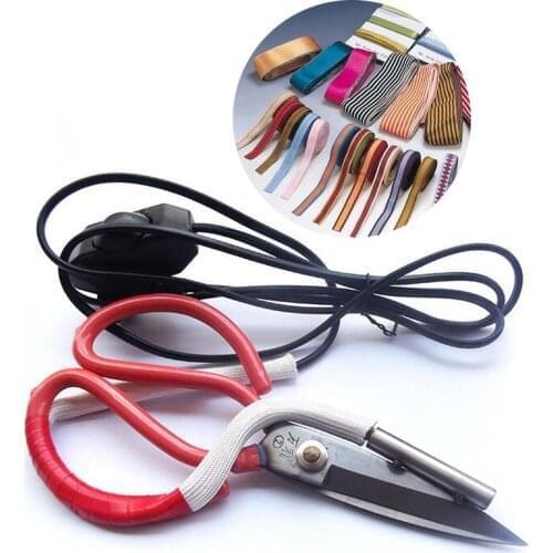 Temperature Control Electric Heating Scissors For Fabric Cutter Tools, Heat Cutter,Cut Ribbon Tools