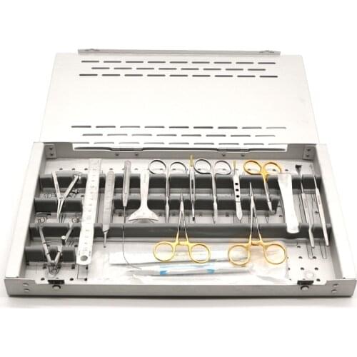 Eye shaping tool surgical operating instrument aureate handle double eyelid plastic surgery sterilising trays