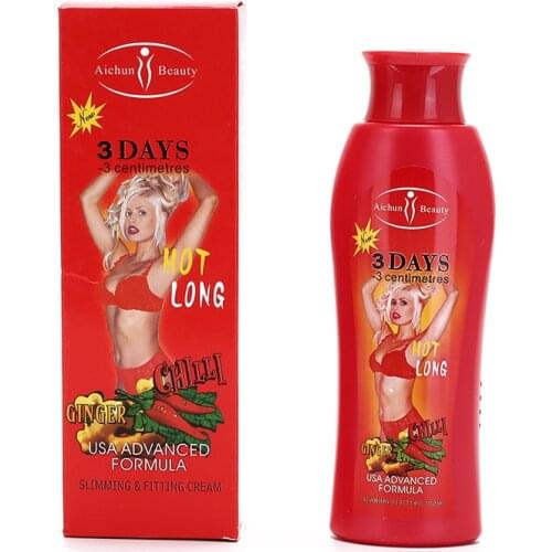 200ml Aichun Slimming Cream Pepper Chili And Ginger Stubborn Fat Burn Potent Lose Weight Burning Fat Cream Lift Firming Oil