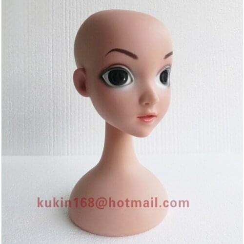 Beauty girls head model used for wigs display, Hats display head mannequin