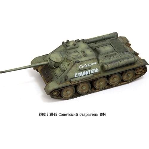 1:72 Scale PP0016 Su85 Artillery Vehicle SU-85 Soviet Reconnaissance Tank Model Toy for Collection Gift Collectible Display