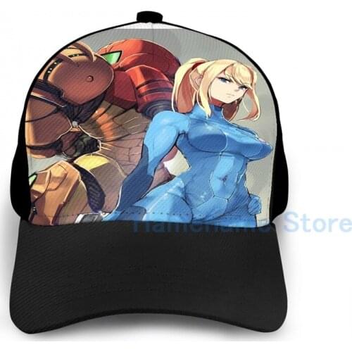 Fashion Metroid (3) Basketball Cap men women Graphic print black Unisex adult hat