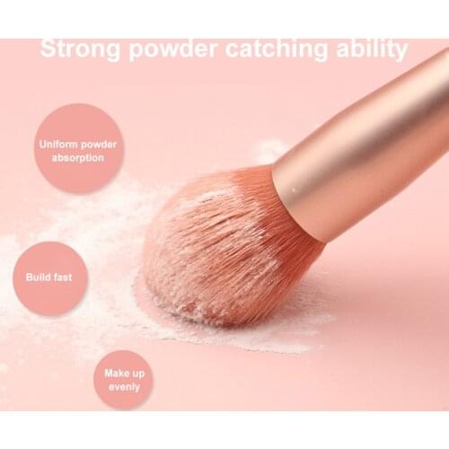 8 Mini Makeup Brushes Set, Plastic Handle Morandi Color Series Soft Hair Full Set Of Brushes Soft And Non-shedding