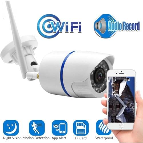 1080P Wifi Camera Outdoor Wireless Wired CCTV Camera Audio Record 720P IP Camera Yoosee/Camhi APP MiscroSD Card Slot