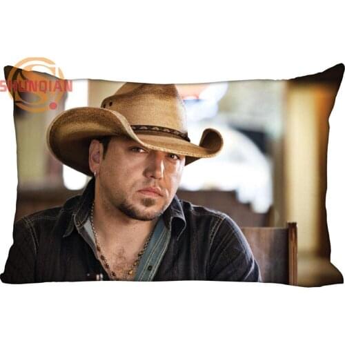 New Custom Jason Aldean Pillowcase Zippered Rectangle Pillow Cover Cases Size 45X35cm,40x60cm,45X75cm,50X75cm(Two sides)