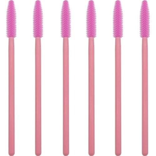 200pcs/lot Disposable Eyelash Brushes Silicone Makeup Brushes Cosmetic Mascara Wands Eye Lashes Extension Applicator Makeup Tool