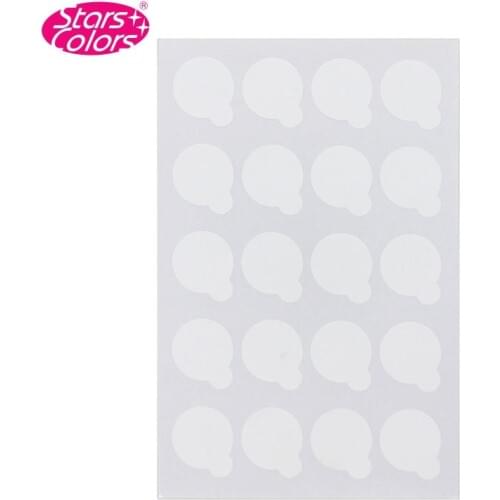 100 pcs Disposable Stickers Eyelash Glue Holder Eyelashes Adhesive Pallet Sticker Eye Beauty Makeup Tool