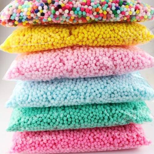 Wholesale Pompoms 1600Pcs 10mm Soft Pompones Fluffy Plush Fur Ball Crafts Toys DIY Home Decoration Sewing Supplies Accessories