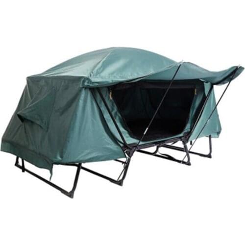 Simple Moisture Proof Two-person Outdoor Double-decker Camping Tent One-man Space Fishing Off The Ground