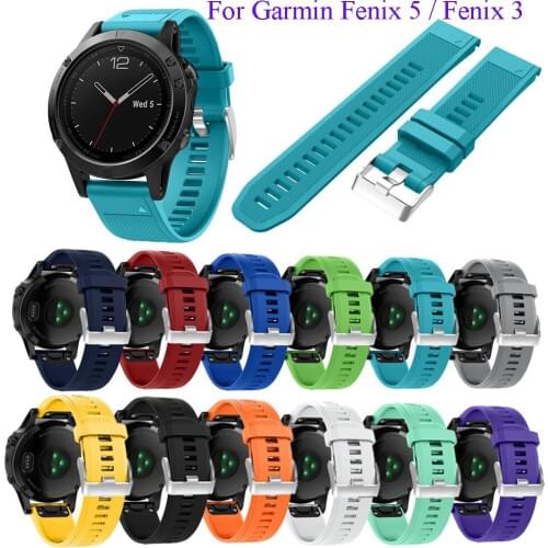 Fashion Replacement Silicone Watchbands Strap for Garmin Fenix 5X / Fenix 3 Watch With Tools Accessories