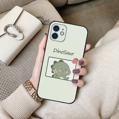Luxuy Dinosaur Leather Phone Case For iPhone 12 11 Pro XS XR SE XSMAX 7 8 6 Plus Ultra-thin Protection Cover