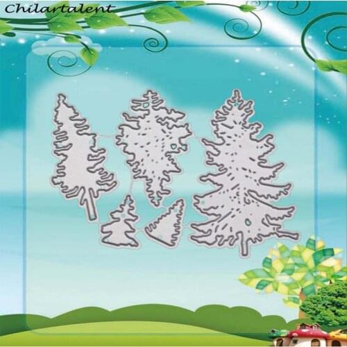 Christmas tree Metal cutting dies Craft clear stamps for Scrapbooking new 2018 Embossing Stencils paper Card making snijmal dies