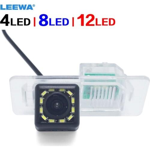 LEEWA Special Backup Car Rear View Camera With 4LED/8LED/12LED for BMW X6(E71/E72) 2008-present Parking Camera