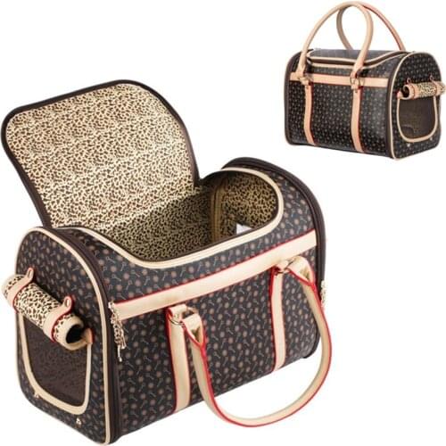 Pet Handbag Dog Carrier Purse Luxury Cat Small Dog Transport Bag Pet Carrying Box Dog Travel Bag Airline Approved Backpack