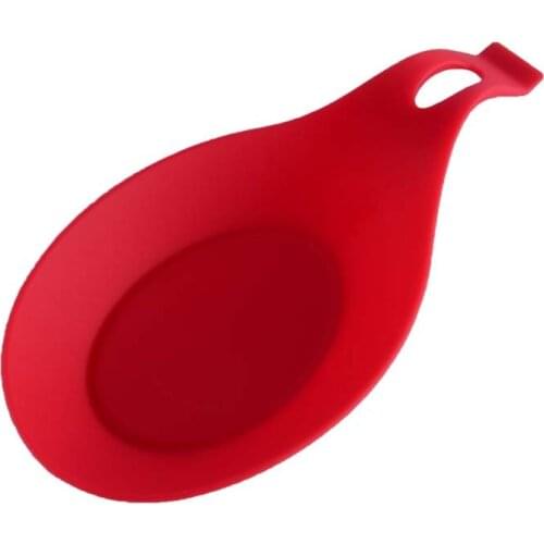 Multipurpose Silicone Spoon Rest Pad Food Grade Silica Gel Spoon Put Mat Device kitchen spoon holder silicone plates