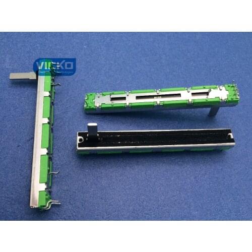 [VK] 20pcs /lot 7.5CM 75MM B10KX2 B10K B103 Behringer Potentiometer mixer fader Slide switch